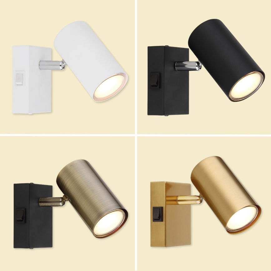 Globo - Foco de parede 1xGU10/25W/230V cinzento/castanho