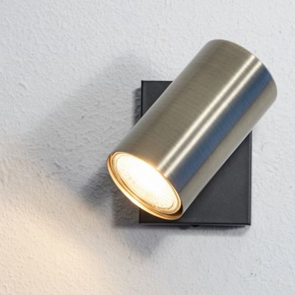 Globo - Foco de parede 1xGU10/25W/230V preto/latão