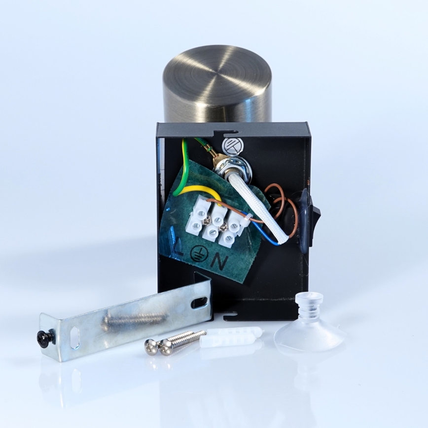 Globo - Foco de parede 1xGU10/25W/230V preto/latão