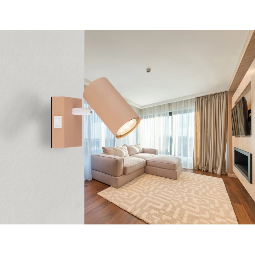 Globo - Foco de parede 1xGU10/25W/230V laranja