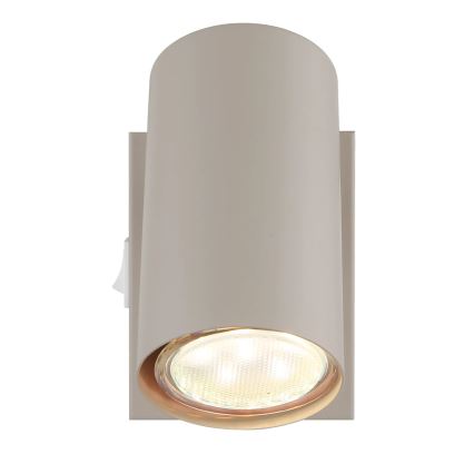 Globo - Aplique de parede direcionável 1xGU10/35W/230V bege