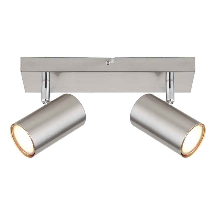 Globo - Foco 2xGU10/25W/230V cromado mate