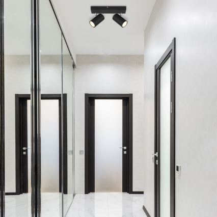 Globo - Foco 2xGU10/35W/230V preto