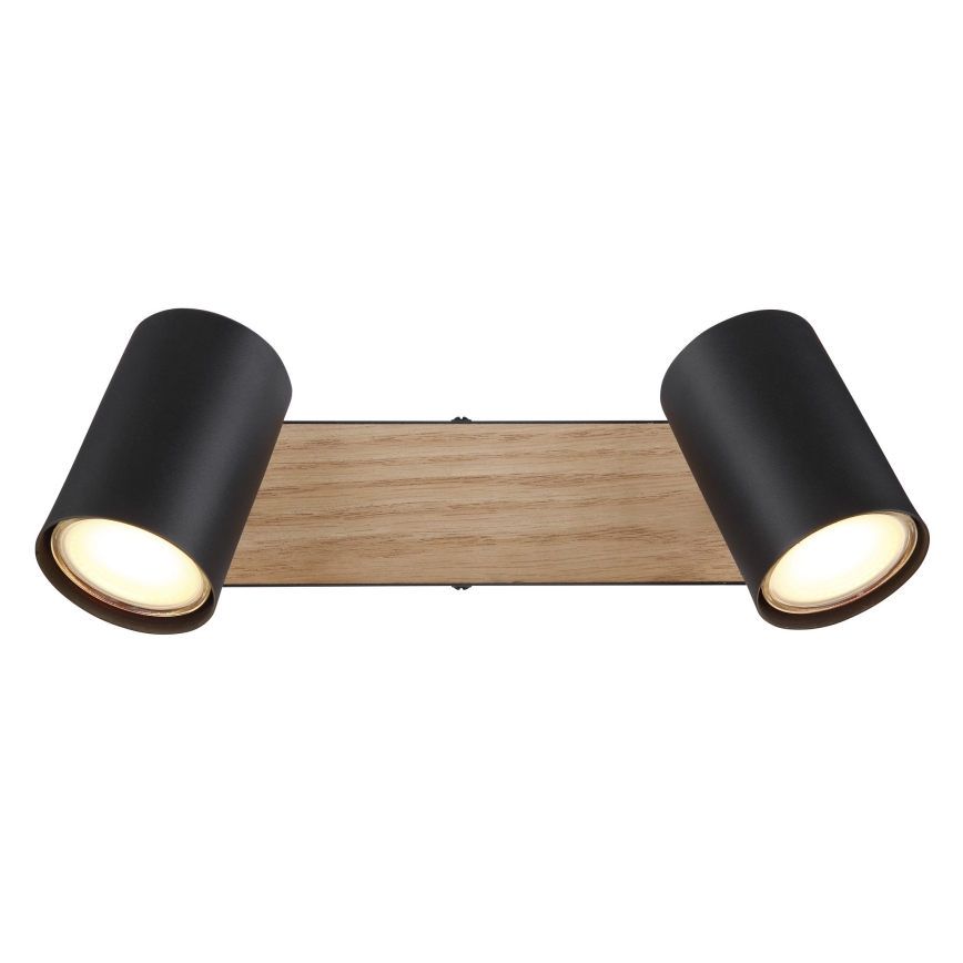 Globo - Foco 2xGU10/35W/230V preto/castanho