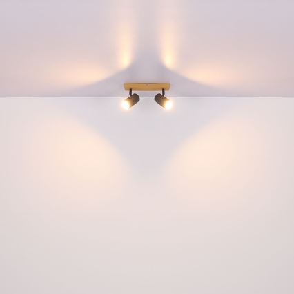 Globo - Foco 2xGU10/35W/230V cinzento/castanho