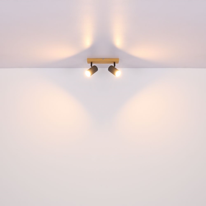 Globo - Foco 2xGU10/35W/230V cinzento/castanho