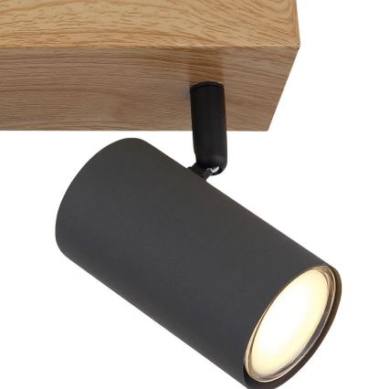 Globo - Foco 2xGU10/35W/230V cinzento/castanho