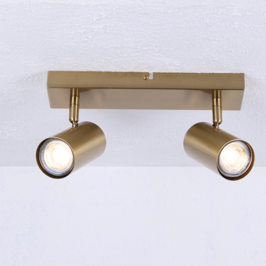 Globo - Foco 2xGU10/35W/230V dourado