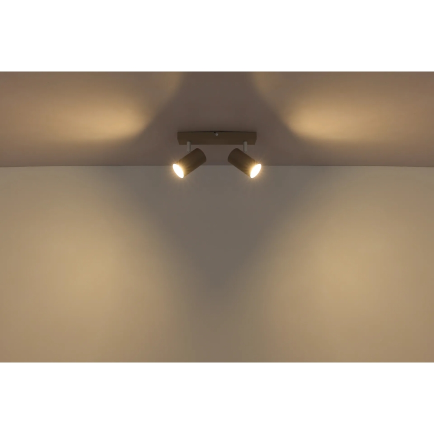 Globo - Candeeiro de focos 2xGU10/35W/230V bege