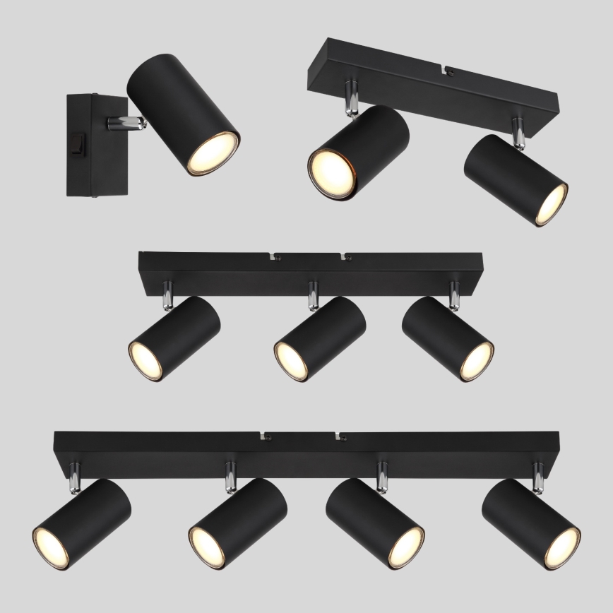 Globo - Foco 3xGU10/35W/230V preto