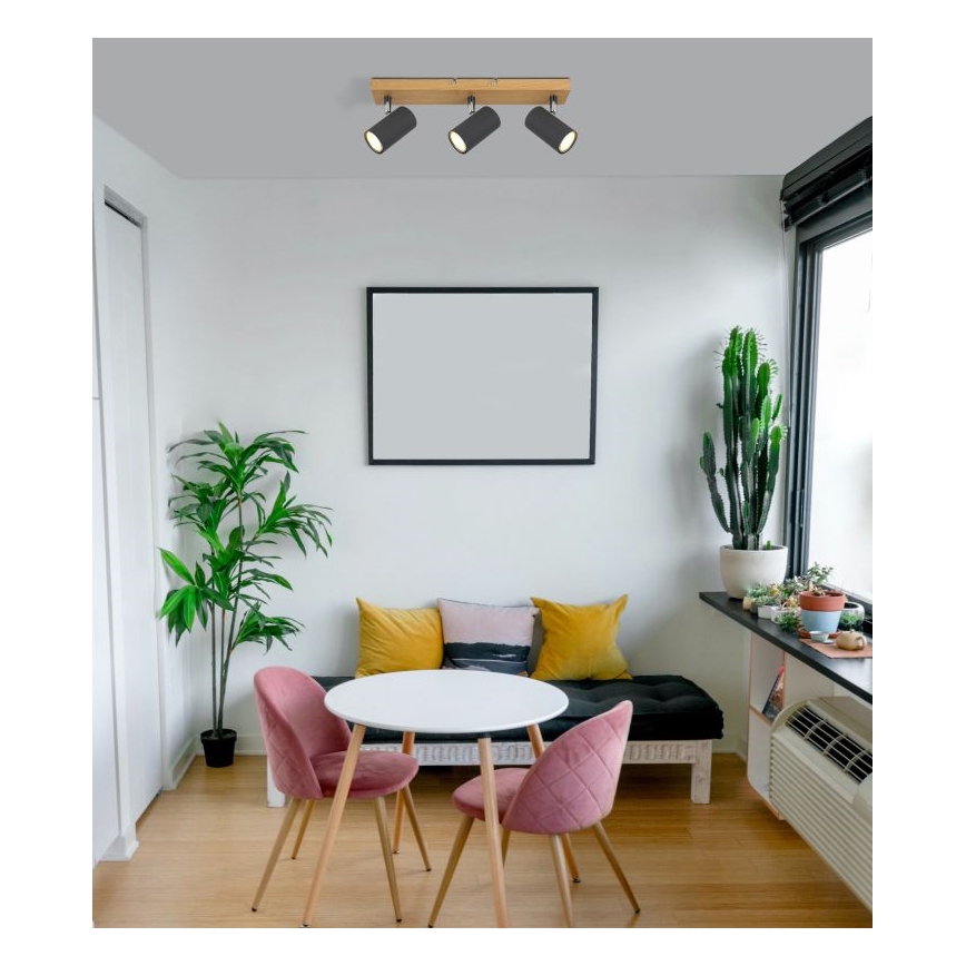 Globo - Foco 3xGU10/35W/230V cinzento/castanho