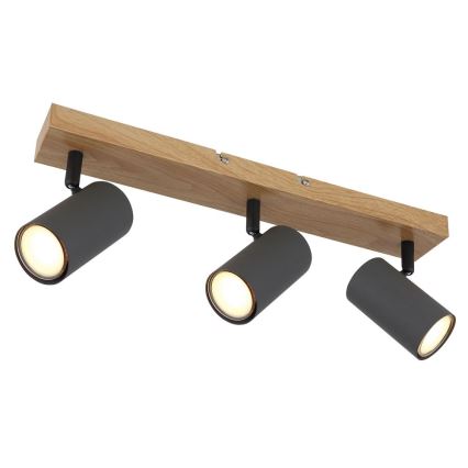 Globo - Foco 3xGU10/35W/230V cinzento/castanho