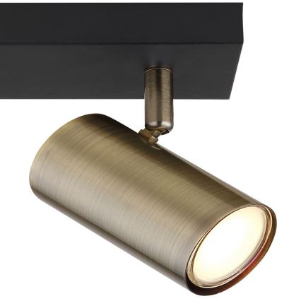 Globo - Foco 3xGU10/35W/230V preto/latão