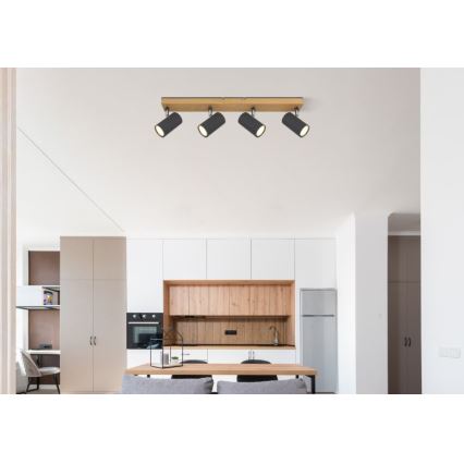 Globo - Foco 4xGU10/35W/230V cinzento/castanho