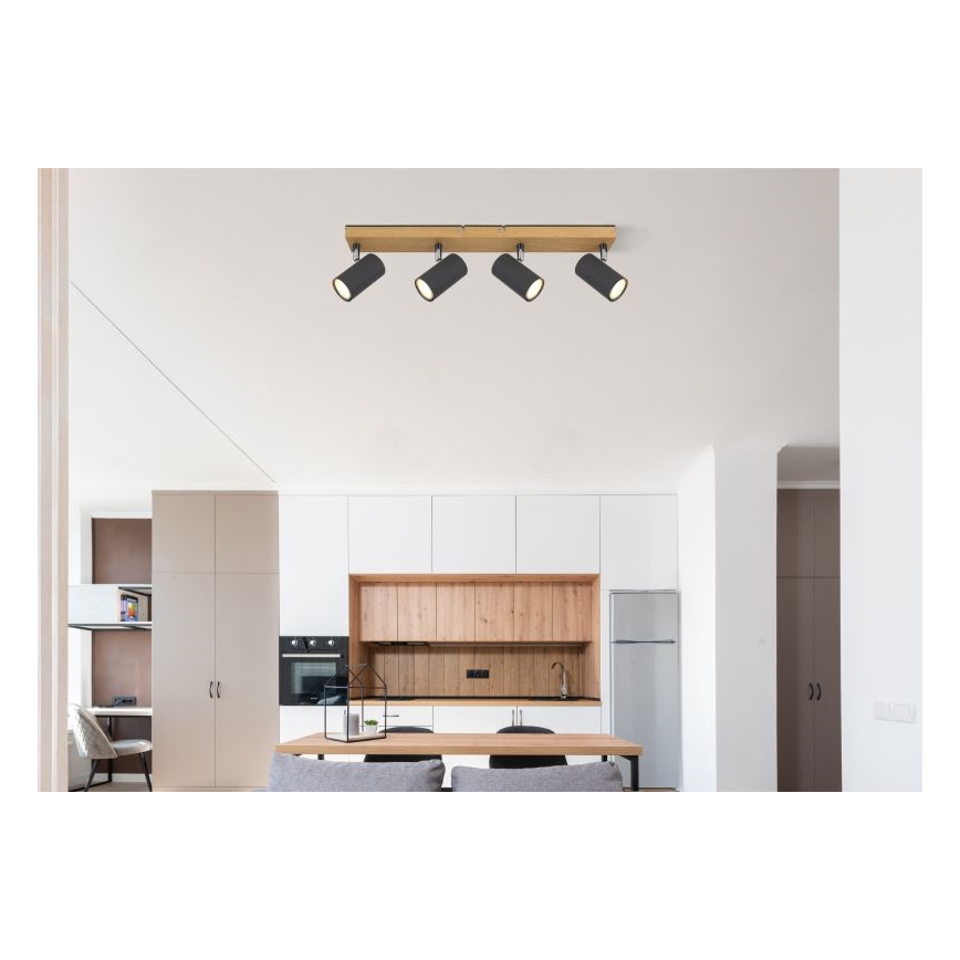 Globo - Foco 4xGU10/35W/230V cinzento/castanho