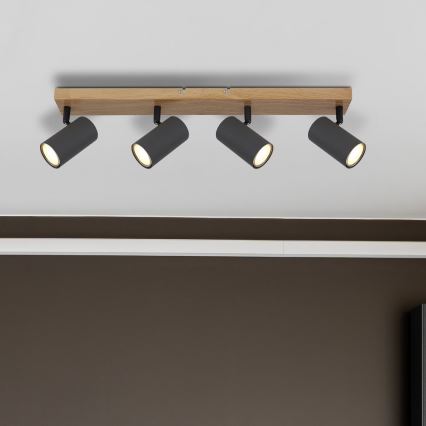 Globo - Foco 4xGU10/35W/230V cinzento/castanho