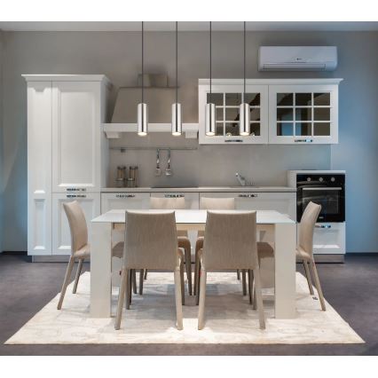 Globo - Candeeiro suspenso 4xGU10/35W/230V cromado mate