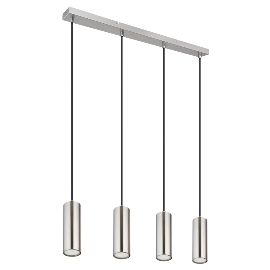 Globo - Candeeiro suspenso 4xGU10/35W/230V cromado mate