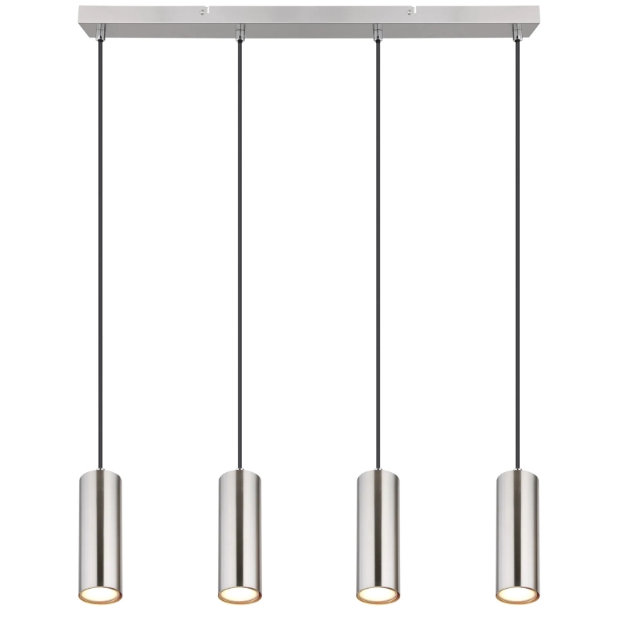 Globo - Candeeiro suspenso 4xGU10/35W/230V cromado mate