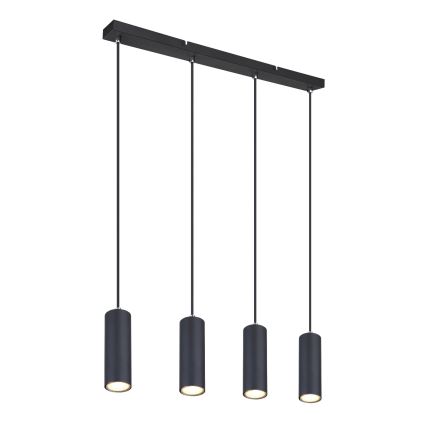 Globo - Candelabro suspenso 4xGU10/35W/230V preto