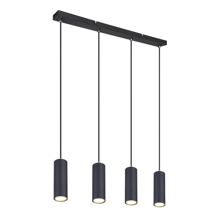 Globo - Candelabro suspenso 4xGU10/35W/230V preto