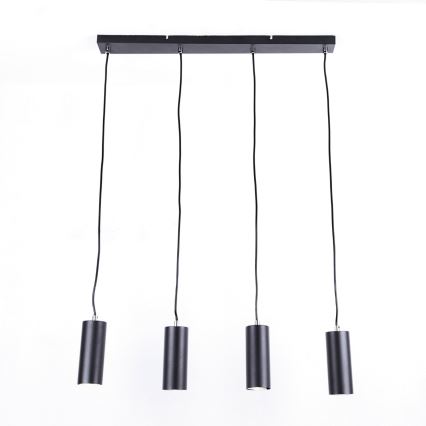 Globo - Candelabro suspenso 4xGU10/35W/230V preto