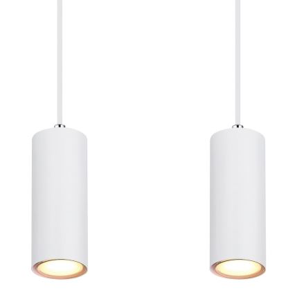 Globo - Candelabro suspenso 4xGU10/35W/230V branco