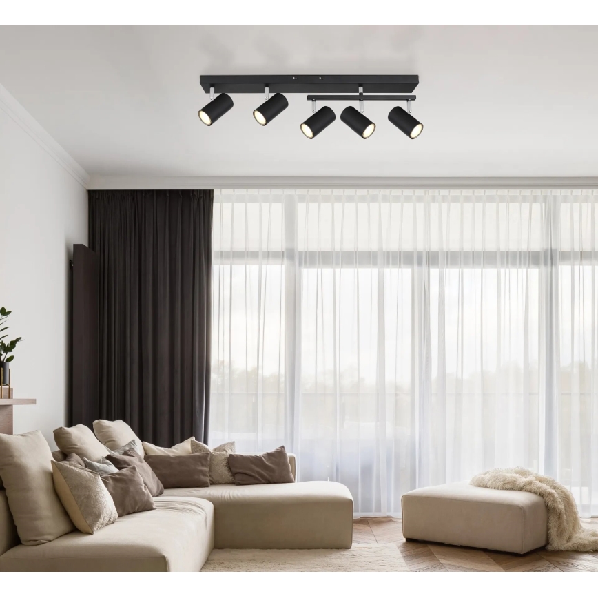 Globo - Foco 5xGU10/35W/230V preto