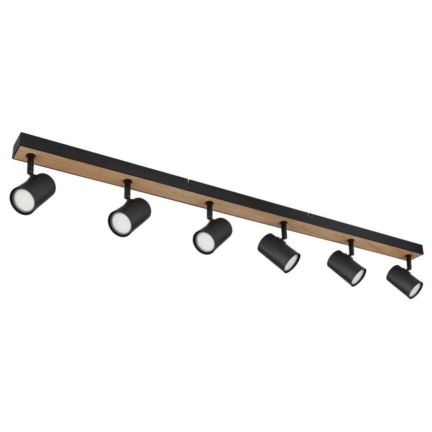 Globo - Foco 6xGU10/35W/230V preto/castanho