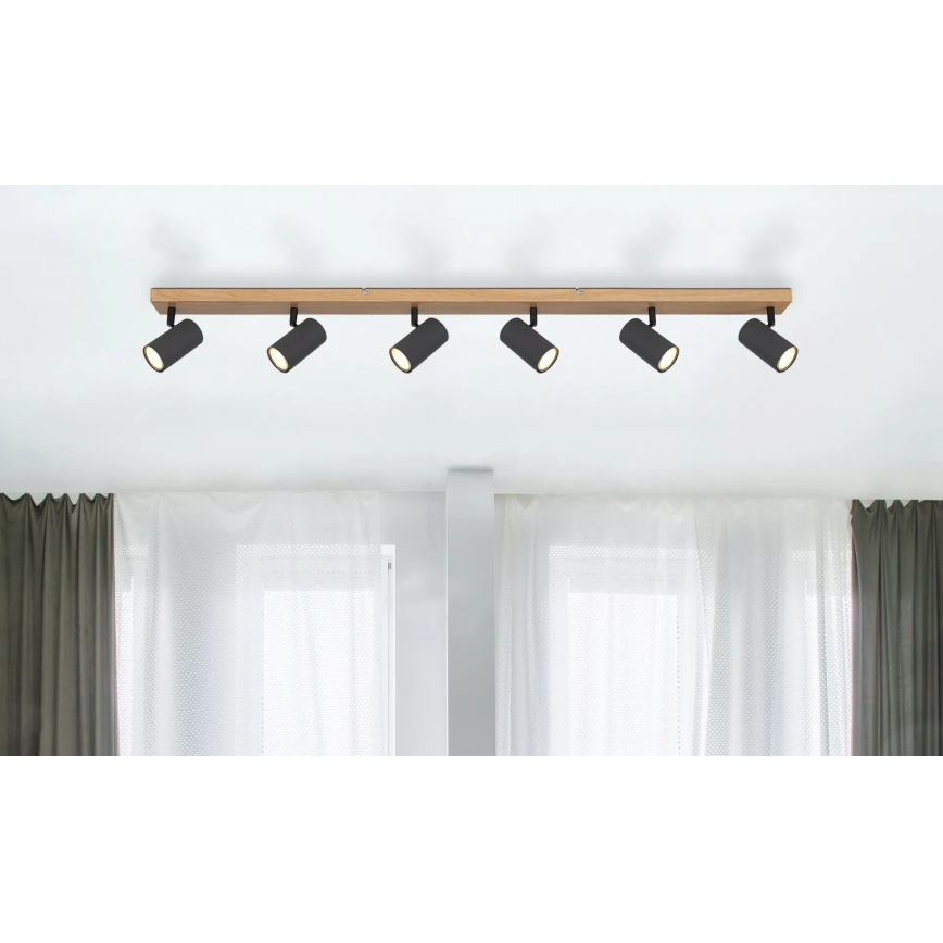 Globo - Foco 6xGU10/35W/230V castanho/preto