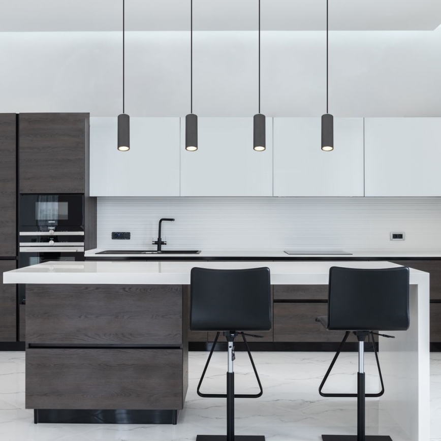 Globo - Candelabro suspenso 1xGU10/35W/230V cinzento/castanho