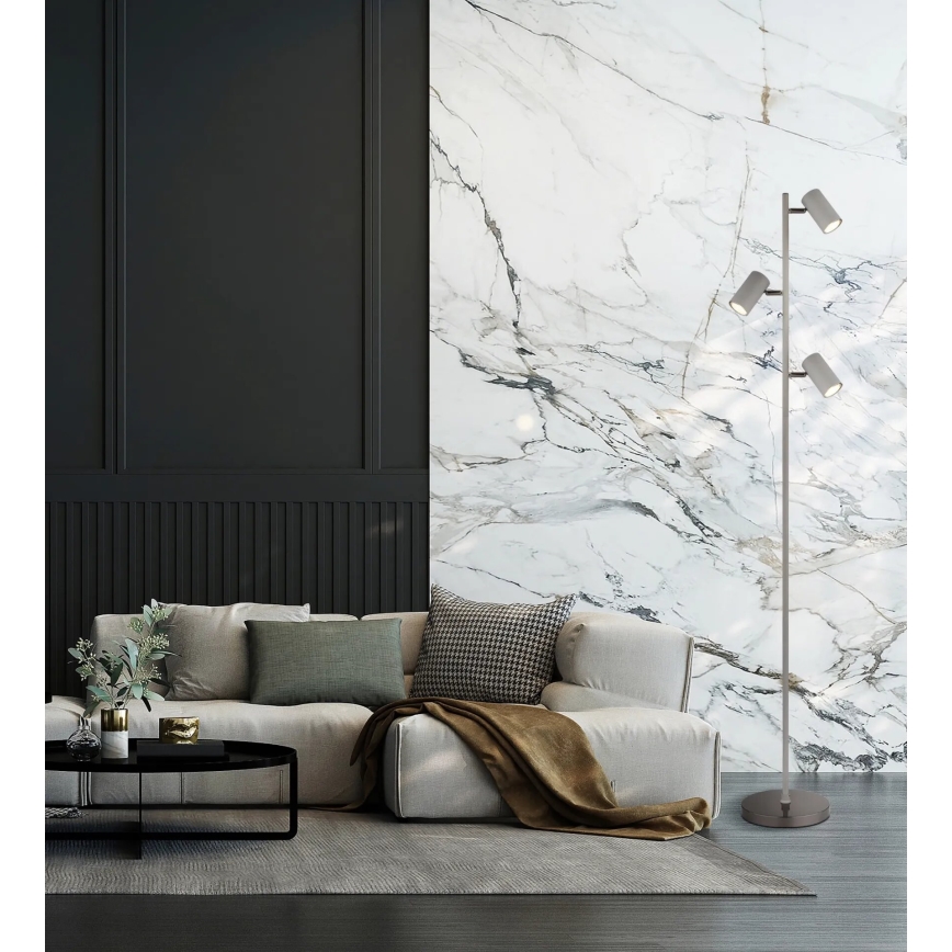 Globo - Candeeiro de chão 3xGU10/5W/230V cinzento