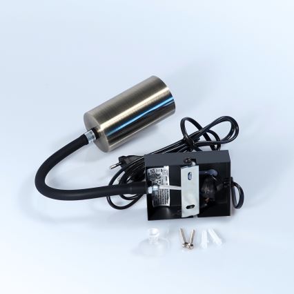 Globo - Candeeiro de parede flexível 1xGU10/25W/230V preto/latão