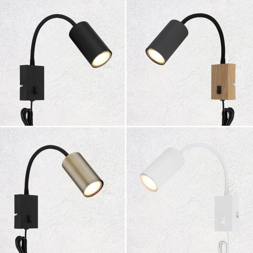 Globo - Candeeiro de parede flexível 1xGU10/25W/230V branco