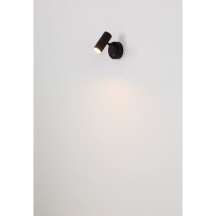 Globo - Aplique de parede spot LED recarregável e regulável LED/0,4W/3,7V 1800 mAh preto