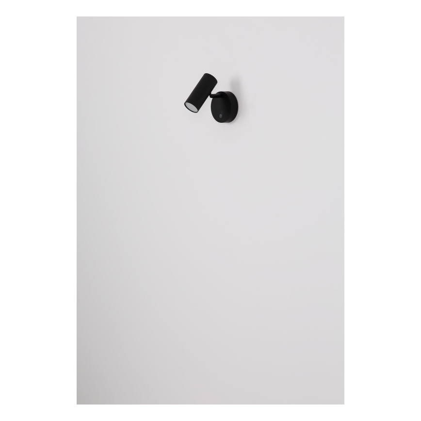 Globo - Aplique de parede spot LED recarregável e regulável LED/0,4W/3,7V 1800 mAh preto
