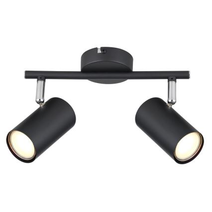 Globo - Foco 2xGU10/25W/230V preto