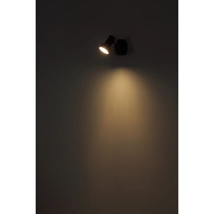 Globo - Foco de parede 1xGU10/25W/230V preto/prateado