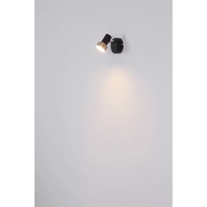 Globo - Foco de parede 1xGU10/25W/230V preto/prateado