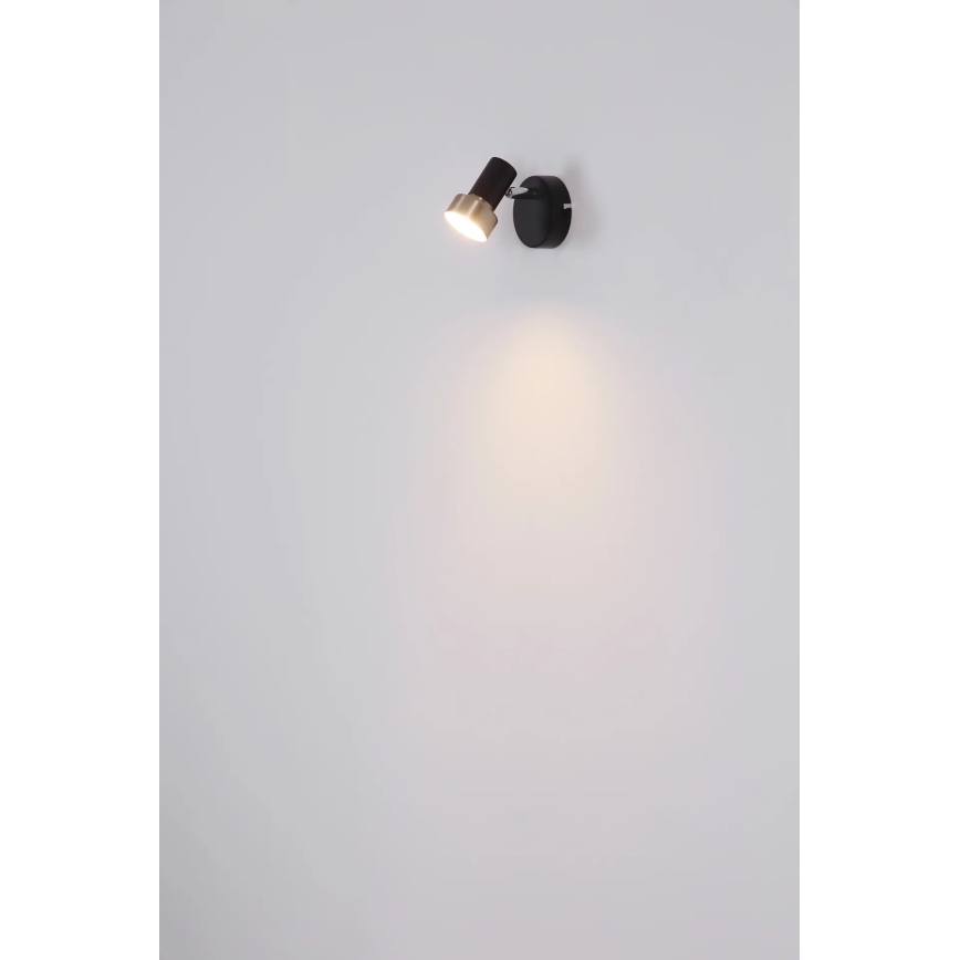 Globo - Foco de parede 1xGU10/25W/230V preto/prateado