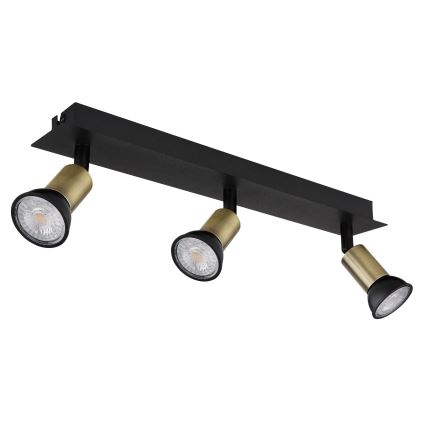 Globo - Foco 3xGU10/35W/230V preto/latão
