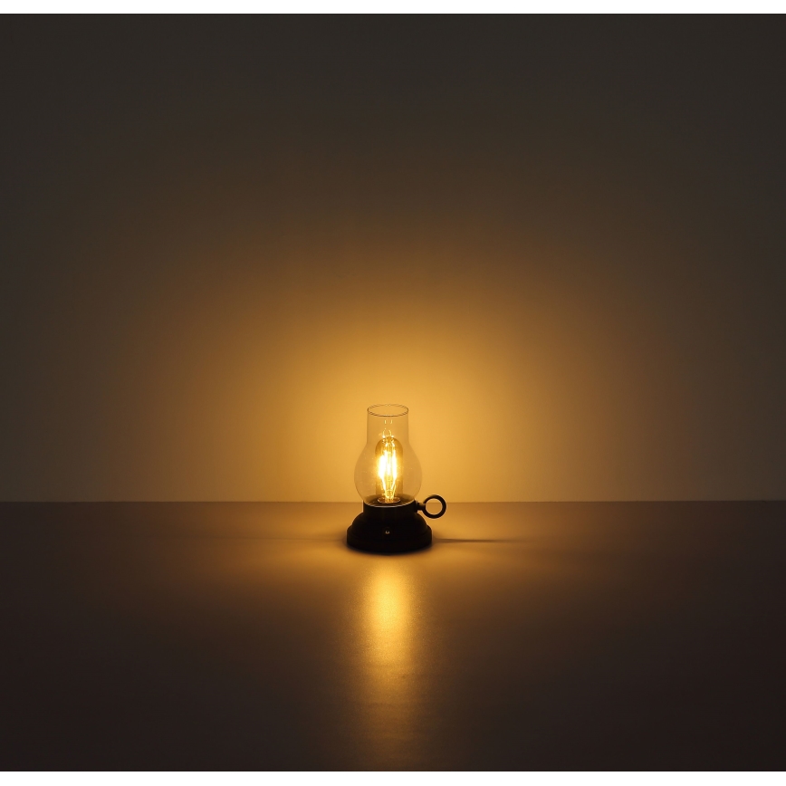 Globo - Lâmpada de mesa recarregável com toque, LED dimmerizável LED/1W/3,7V 1200 mAh verde