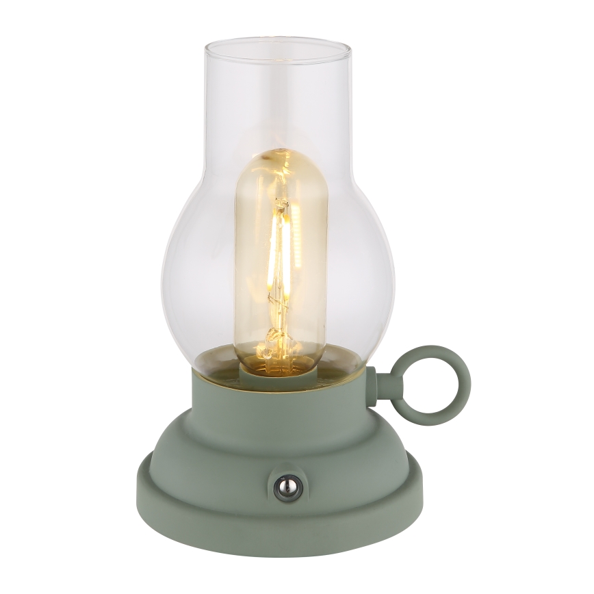 Globo - Lâmpada de mesa recarregável com toque, LED dimmerizável LED/1W/3,7V 1200 mAh verde