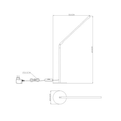 GLOBO 58153 - Luz LED de mesa ORION LED 48xLED/0,062W