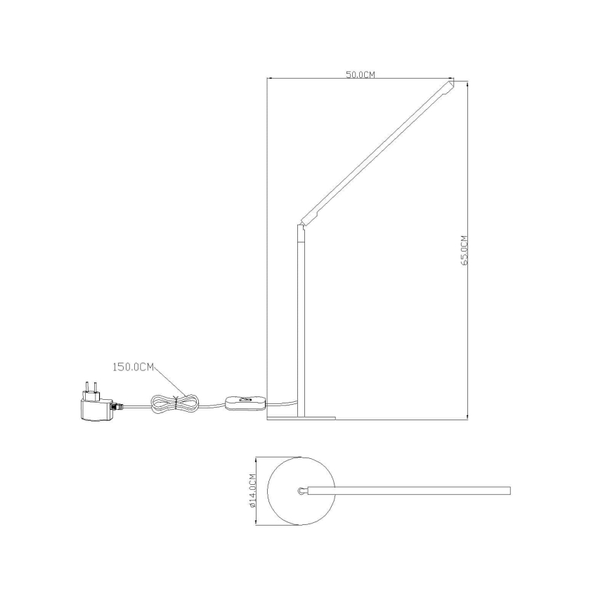 GLOBO 58153 - Luz LED de mesa ORION LED 48xLED/0,062W