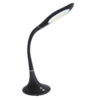 Globo - Lâmpada de mesa LED flexível com regulação por toque LED/9W/230V 3000/4000/6500K preta