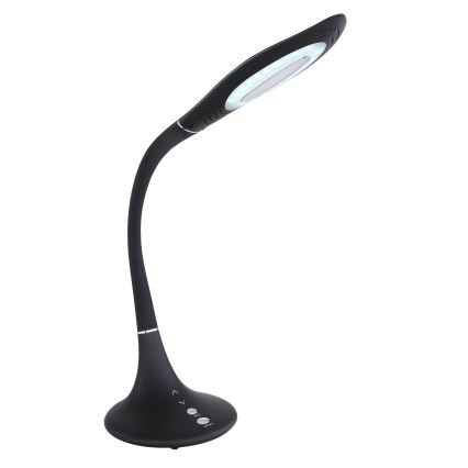 Globo - Lâmpada de mesa LED flexível com regulação por toque LED/9W/230V 3000/4000/6500K preta