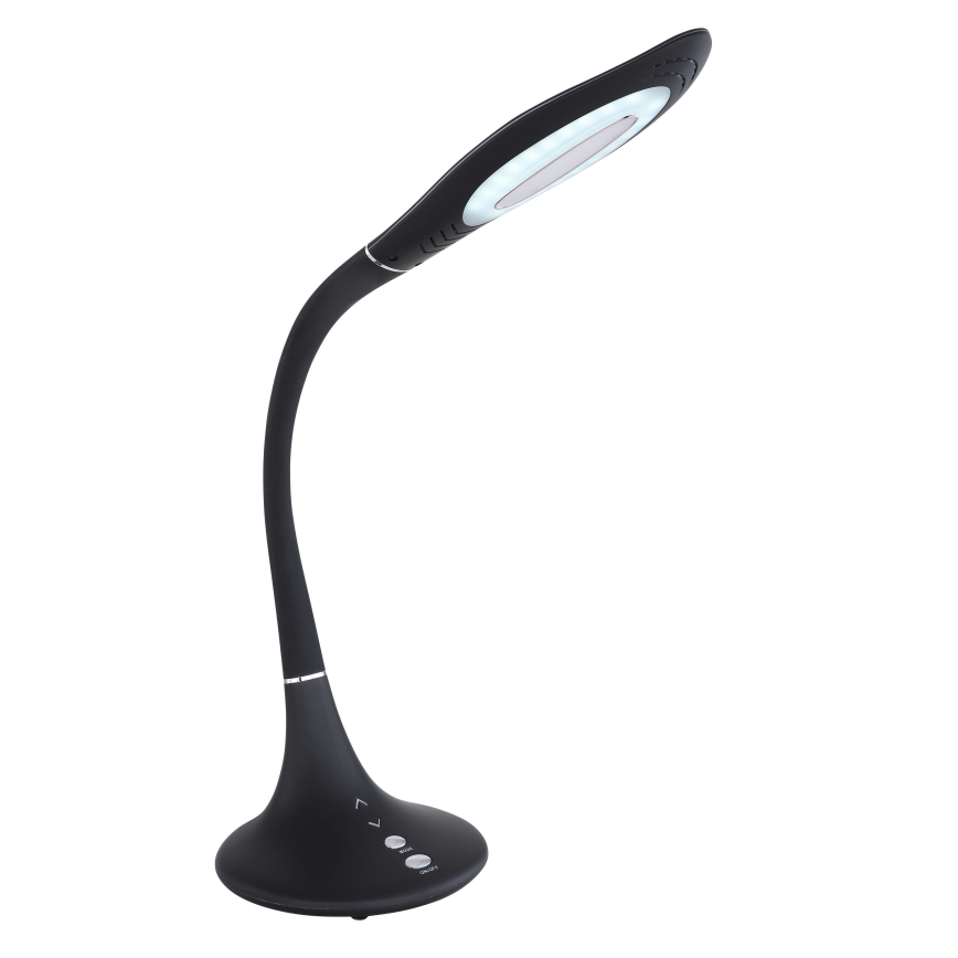Globo - Lâmpada de mesa LED flexível com regulação por toque LED/9W/230V 3000/4000/6500K preta