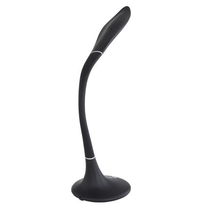 Globo - Lâmpada de mesa LED flexível com regulação por toque LED/9W/230V 3000/4000/6500K preta