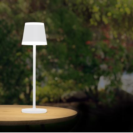 Globo - Lâmpada de mesa recarregável com toque, LED regulável LED/4,6W/230V 1800 mAh USB IP54 branca